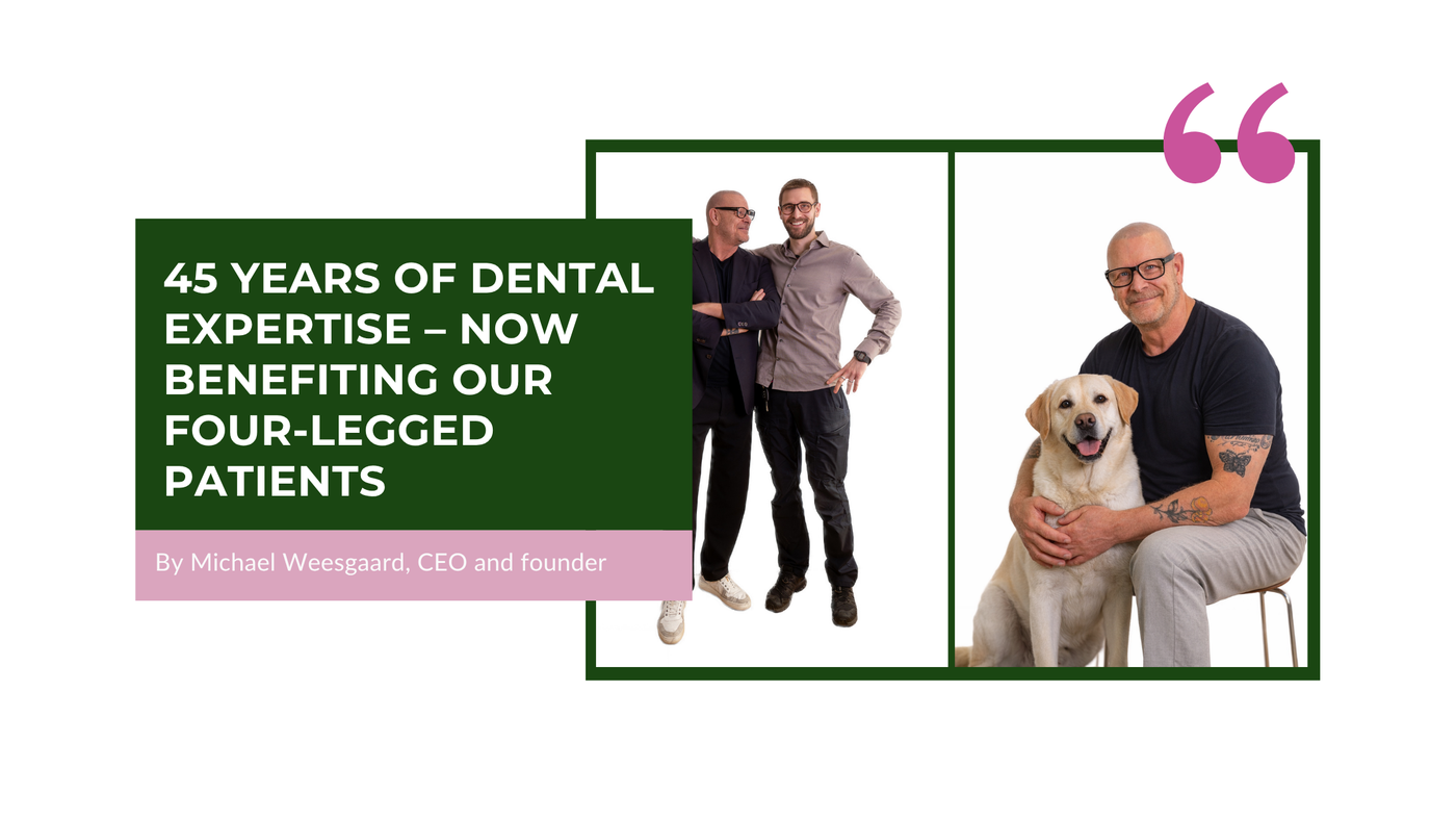 45 years of dental expertise - now benefiting our four-legged patients