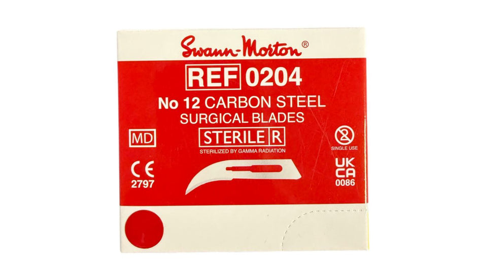 Scalpel blades no. 12, pack of 100 pcs.