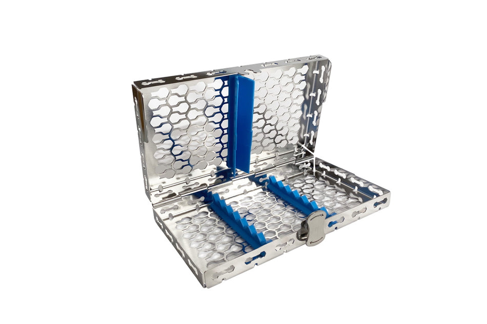 Galaxy lightweight steel washtray for 7 instruments, 18 x 10 cm