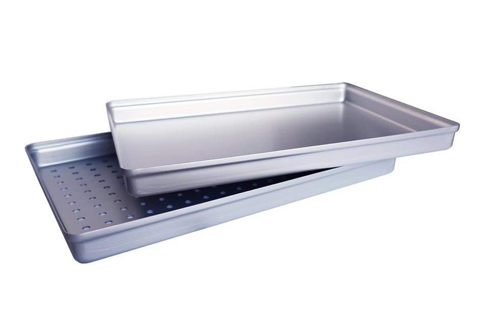 Aluminum cassette lid 28 x 18 cm (choose with/without holes)