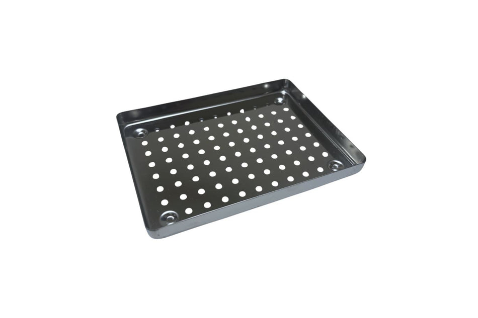 Steel cassette base with holes 18 x 14 cm