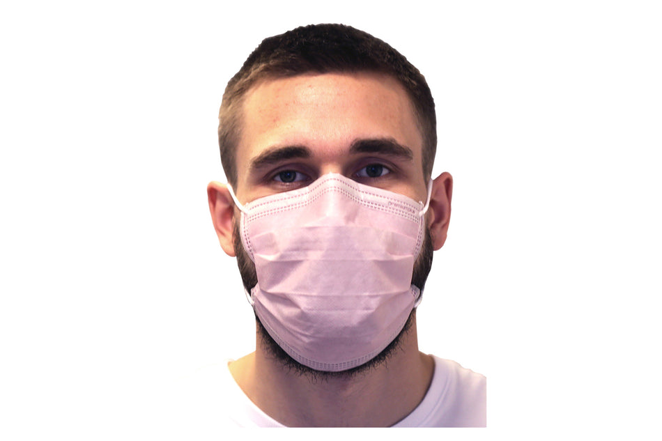 Premium mouth mask pink, pack of 50 pcs