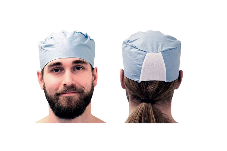 Cap with elastic in the neck, pack of 50 pcs.