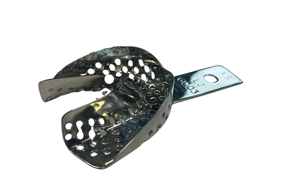 Impression tray without retention edge
