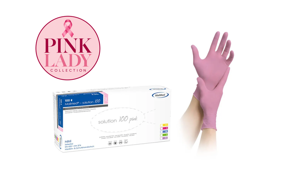 Pink nitril glove, 10x100 pcs