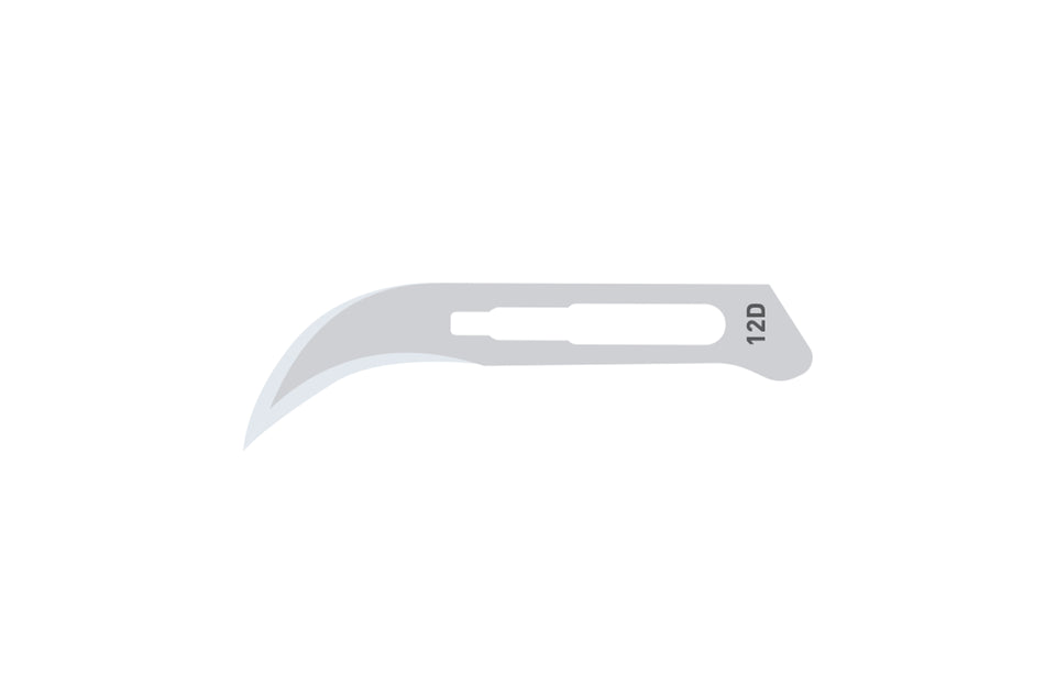 Scalpel blades no. 12D, pack of 100 pcs.