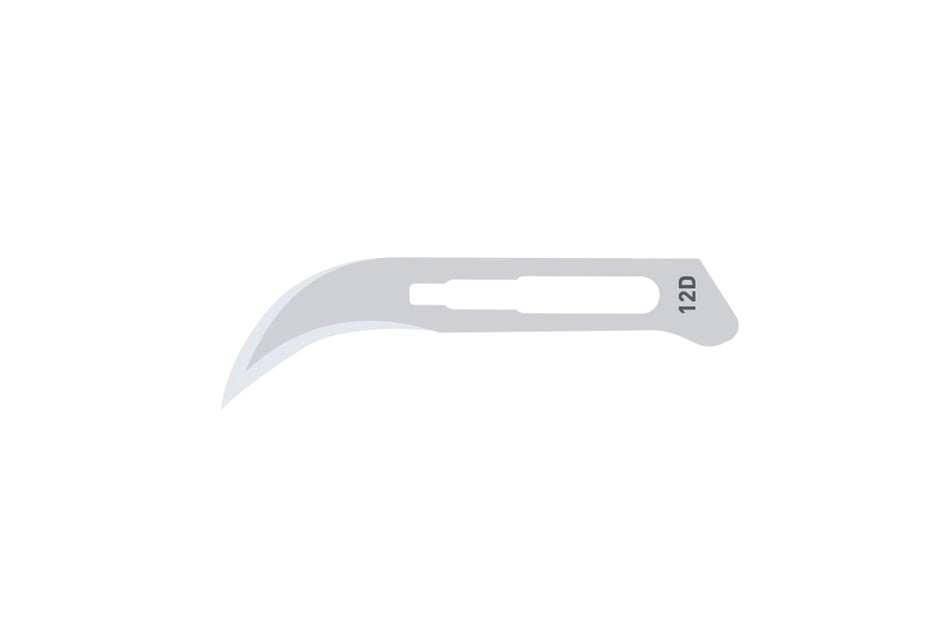 Skalpelblade nr. 12D, pakning med 100 stk.