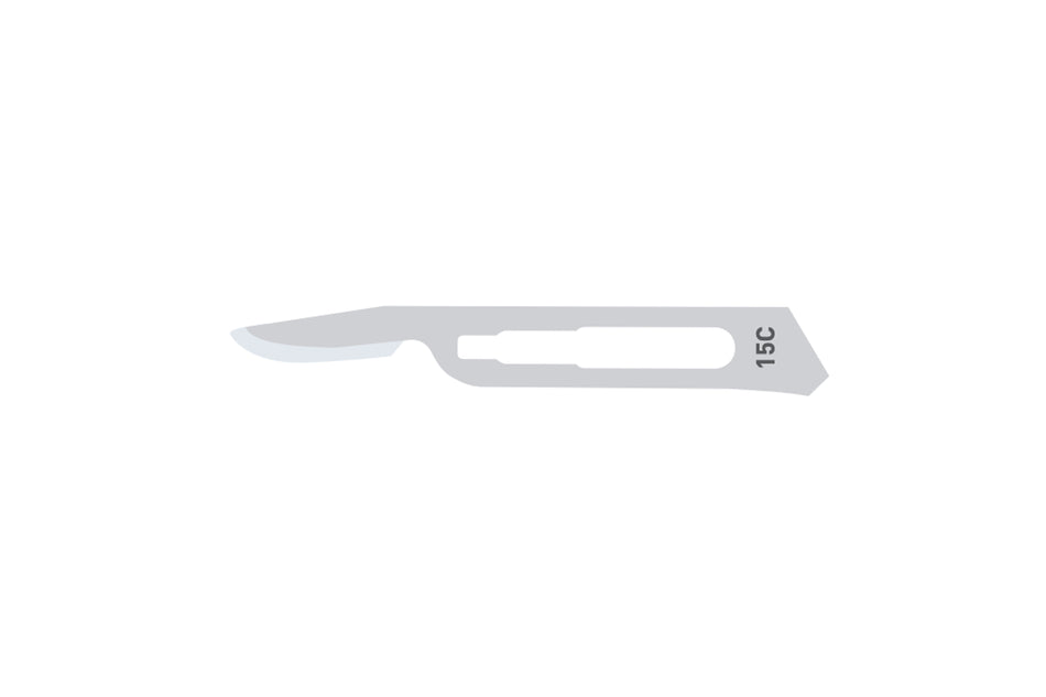 Scalpel blades no. 15C mini, pack of 100 pcs.