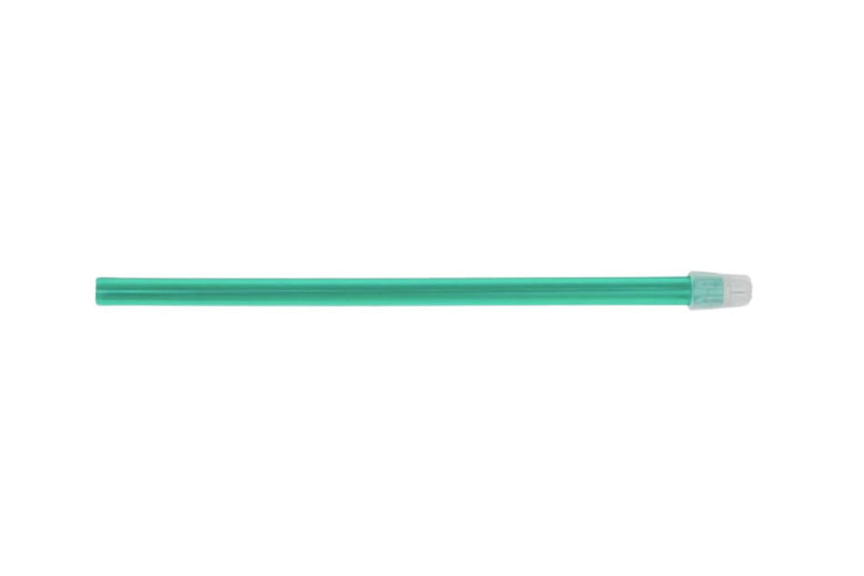 Transparent green saliva suction. Pack of 100 pcs.