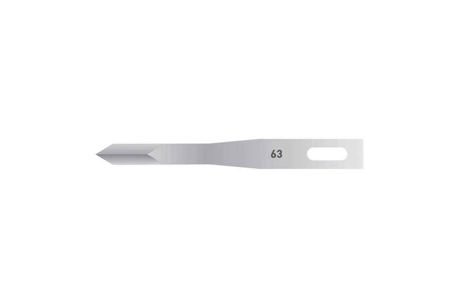 Micro scalpel blades no. 63, pack of 25 pcs.