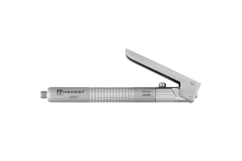 Intraligamentary anesthetic syringe with finger grip