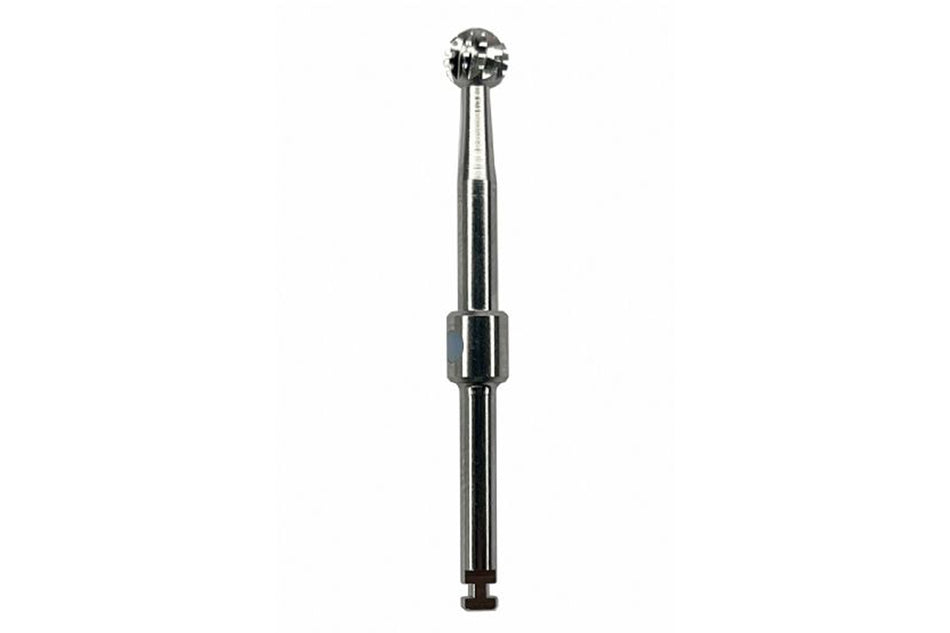 Round bur with hole for internal cooling, pack of 1 pcs.