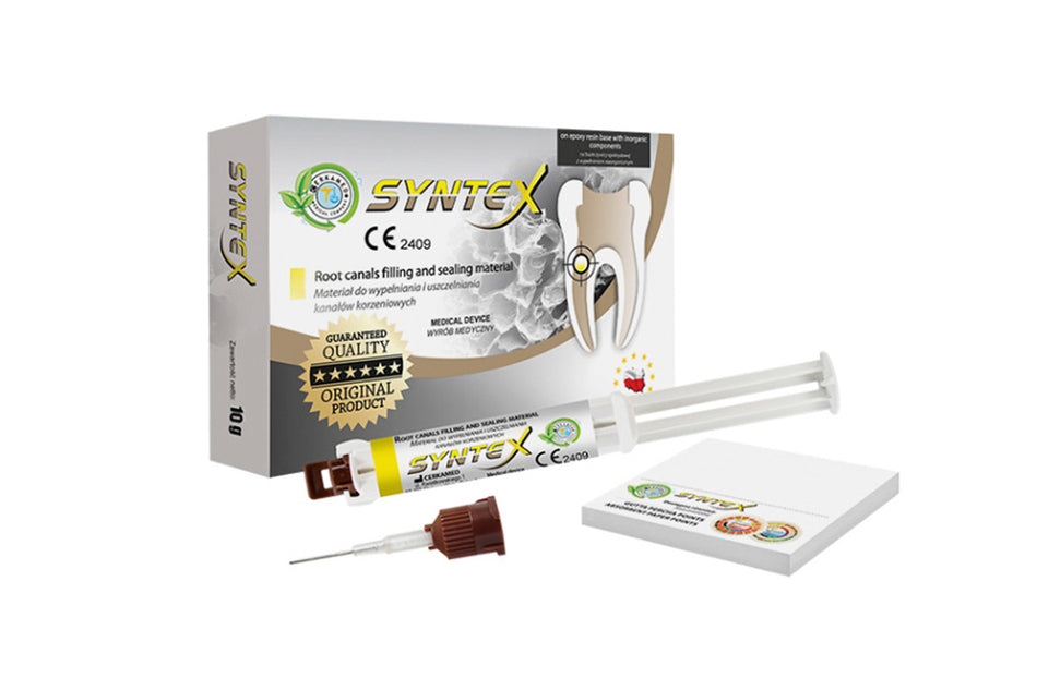 Syntex epoxy resin channel sealer and filling