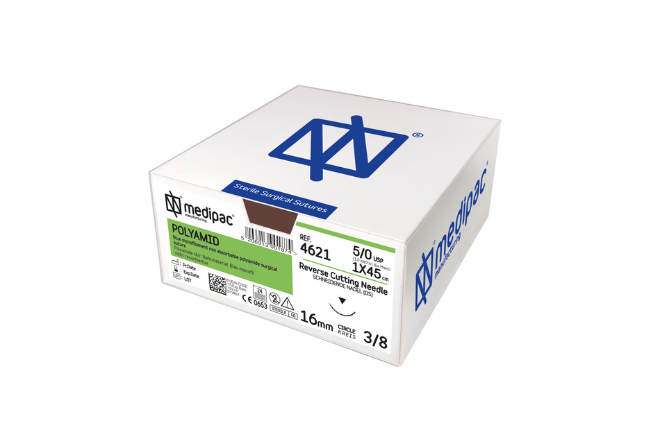 Product sample, Polyamide (Nylon), monofilament non-absorbable suture