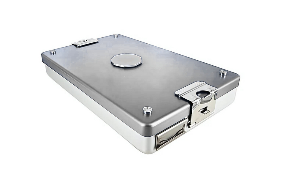Sterilization container with labyrinth filtration, 28 x 18 cm