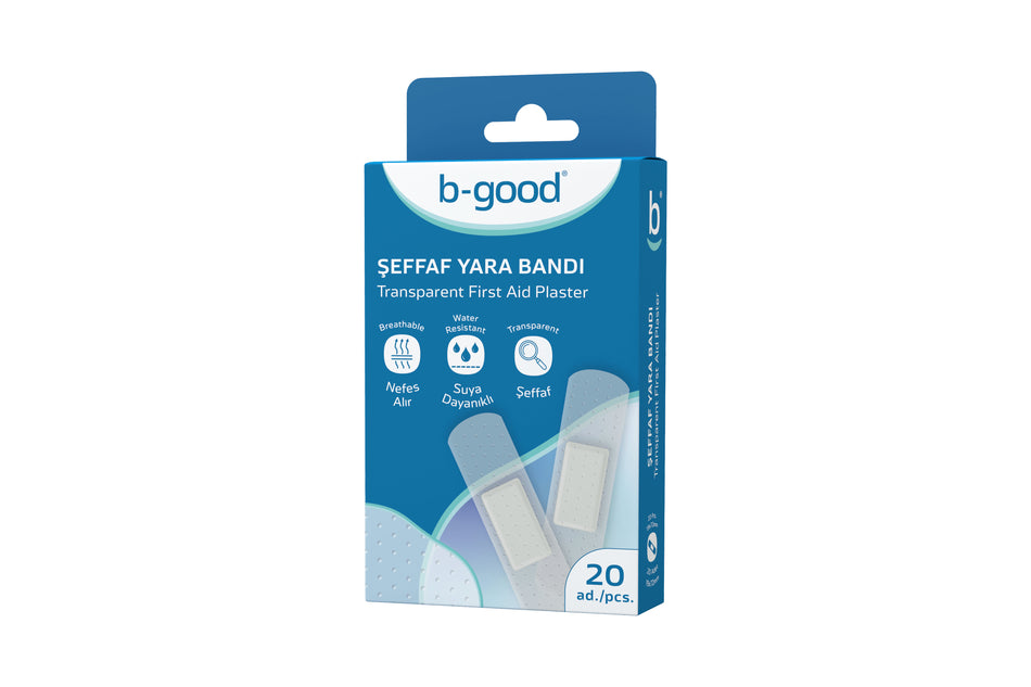 Transparent patch 19 x 72 cm, pack of 20
