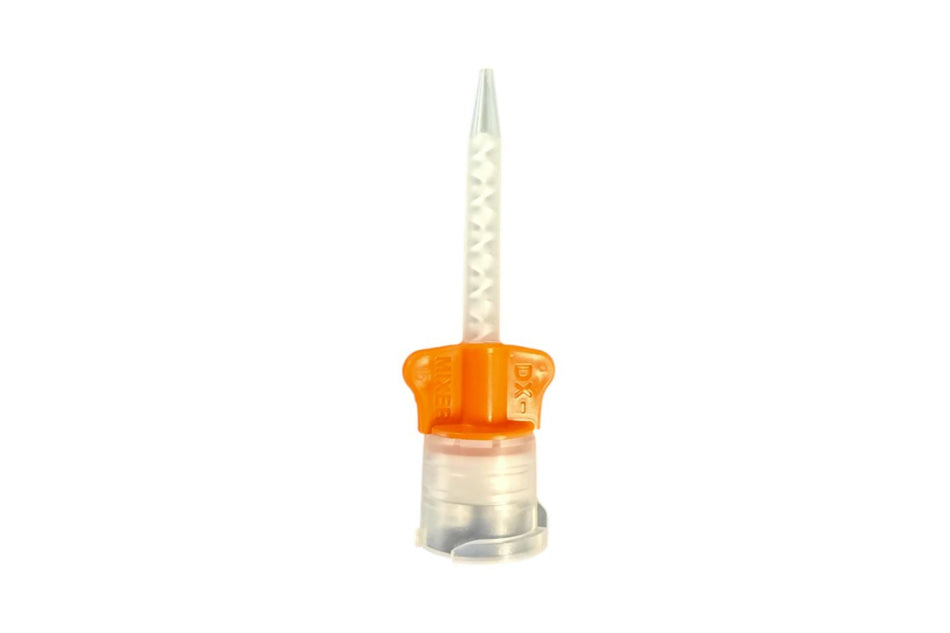Orange blandespidser til 1:1 50 ml patroner, pakning med 10 stk.