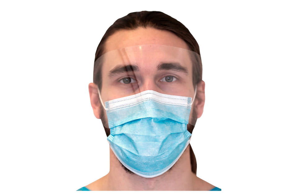 Premium mask with visor, pack of 25