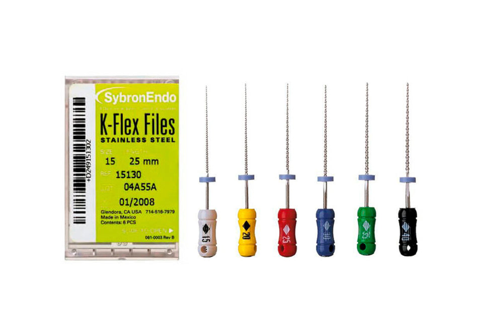 K-Flex hand file, pack of 6.