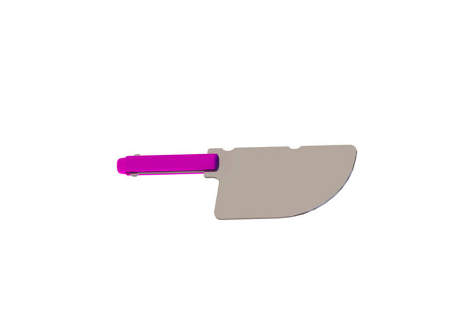 Left side abrasive - violet, pack of 2
