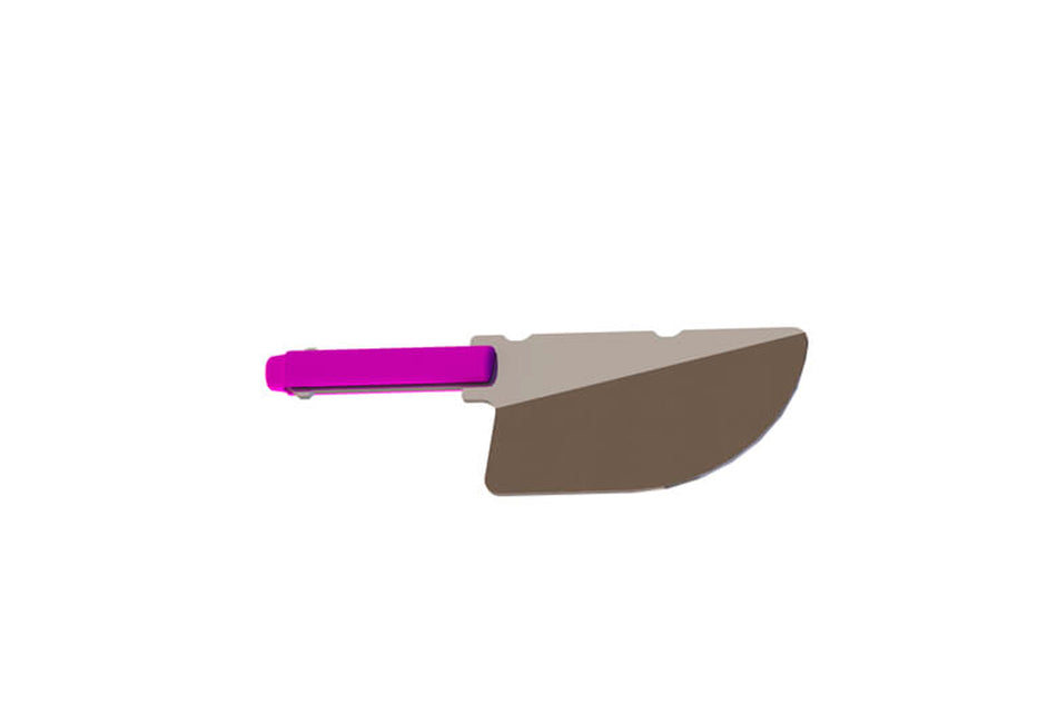Right side abrasive - violet, pack of 2