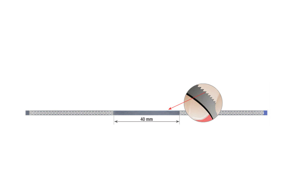 Diamond-coated metal strips, pack of 10