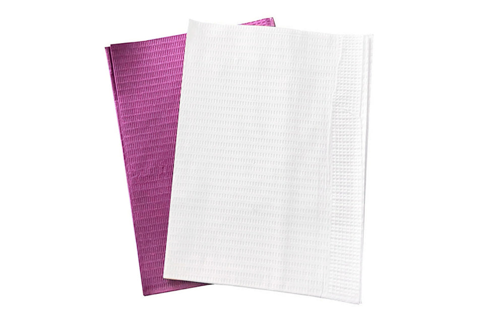 Pink patient napkin two-layer, pack of 500 pcs