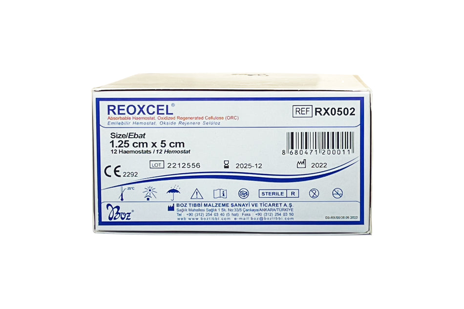 Reoxcel (alternative to Surgicel), pack of 12