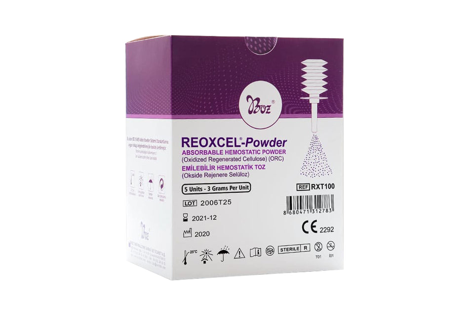 Reoxcel POWDER resorbable hemostasis, 5 x 3 g