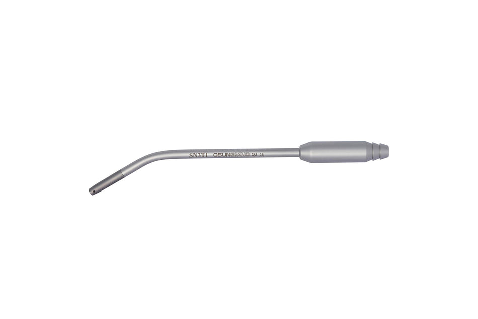 Surgical suction with titanium tip and slot, 16 cm / ø3 mm