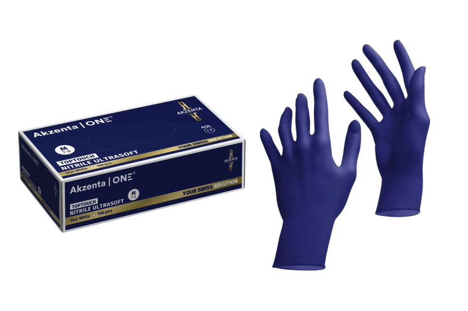 Top Touch Plus Ultrasoft Nitrile examination gloves, 1,000 pcs.