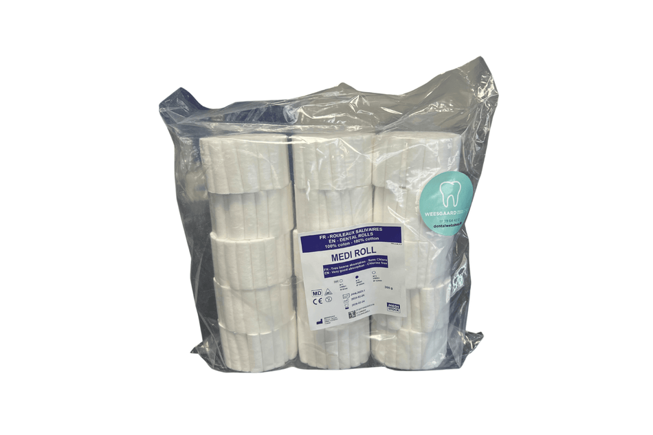 Cotton roolls size 2. Pack of 600 pcs.