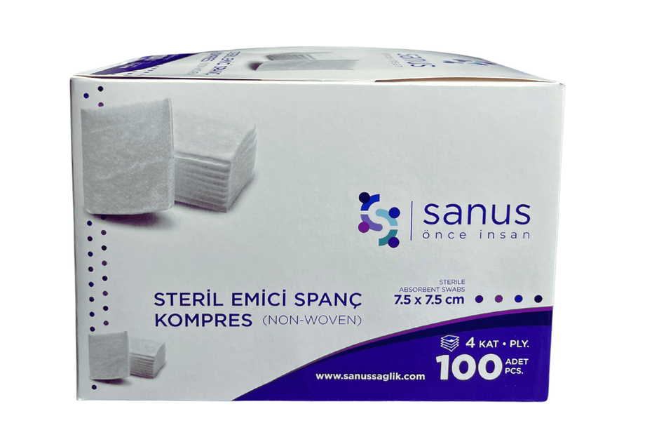 Sterile gauze curls Ø3-3.5 cm, pack with 15x5 pcs.