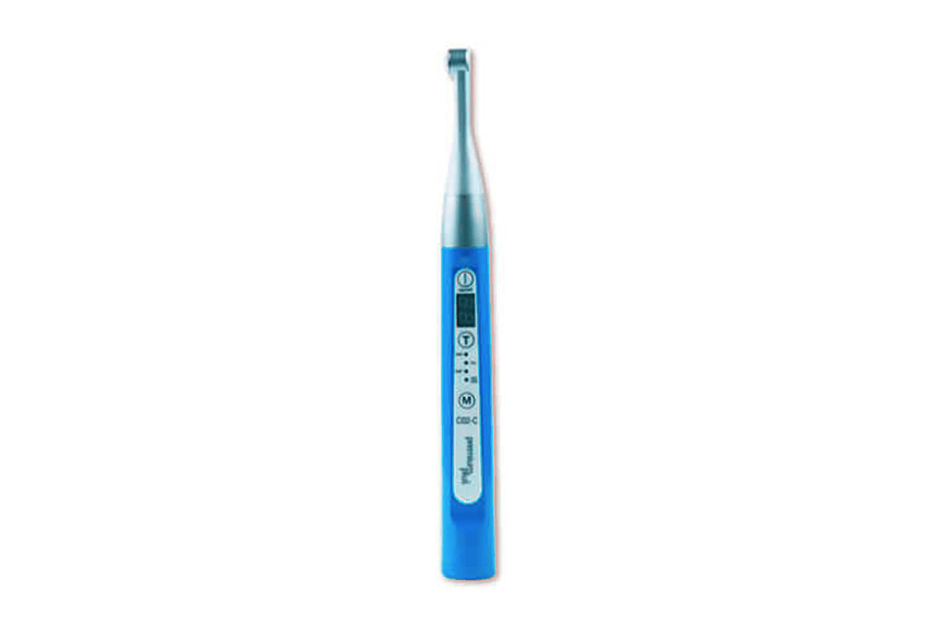 Blue composite lamp with intensity indicator