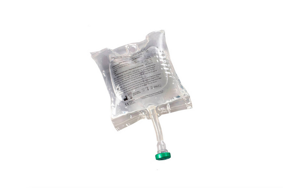 Rinse water sodium chloride in 250 ml bags.