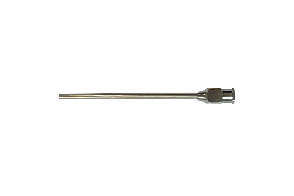 Steel needle for flushing