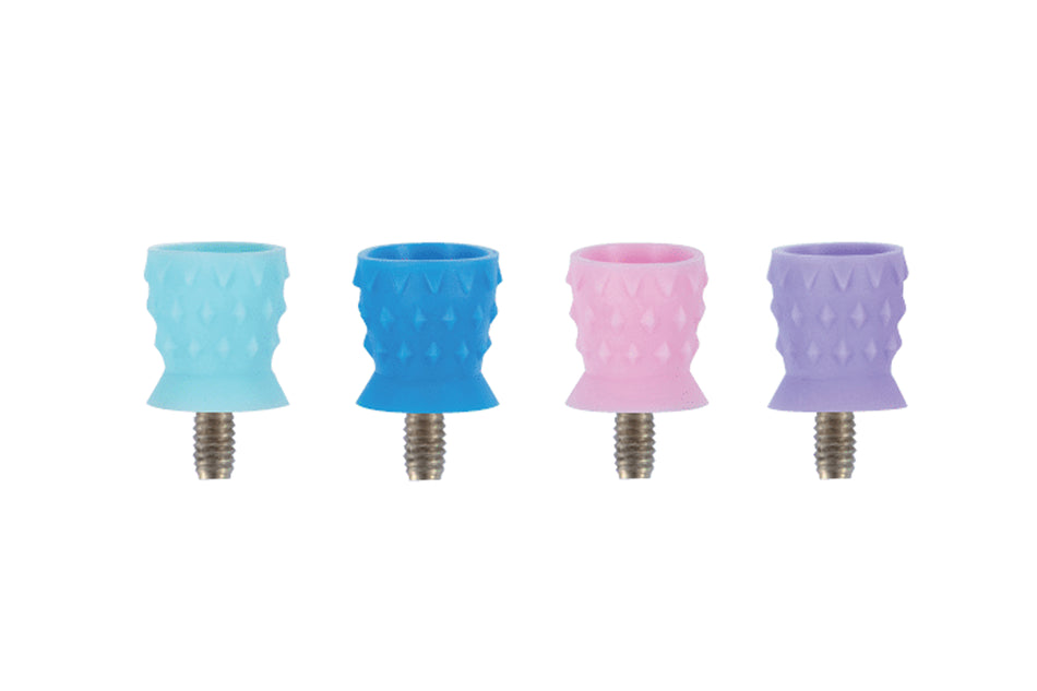 Screw-in polishing cup with dabs on the outside, pack of 100.