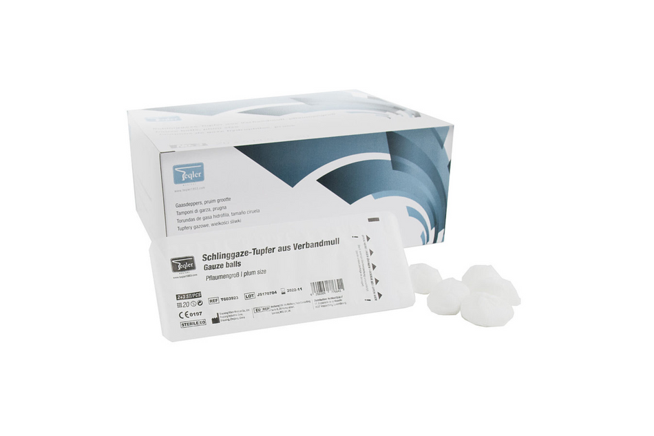 Sample, Sterile gauze balls (walnut)