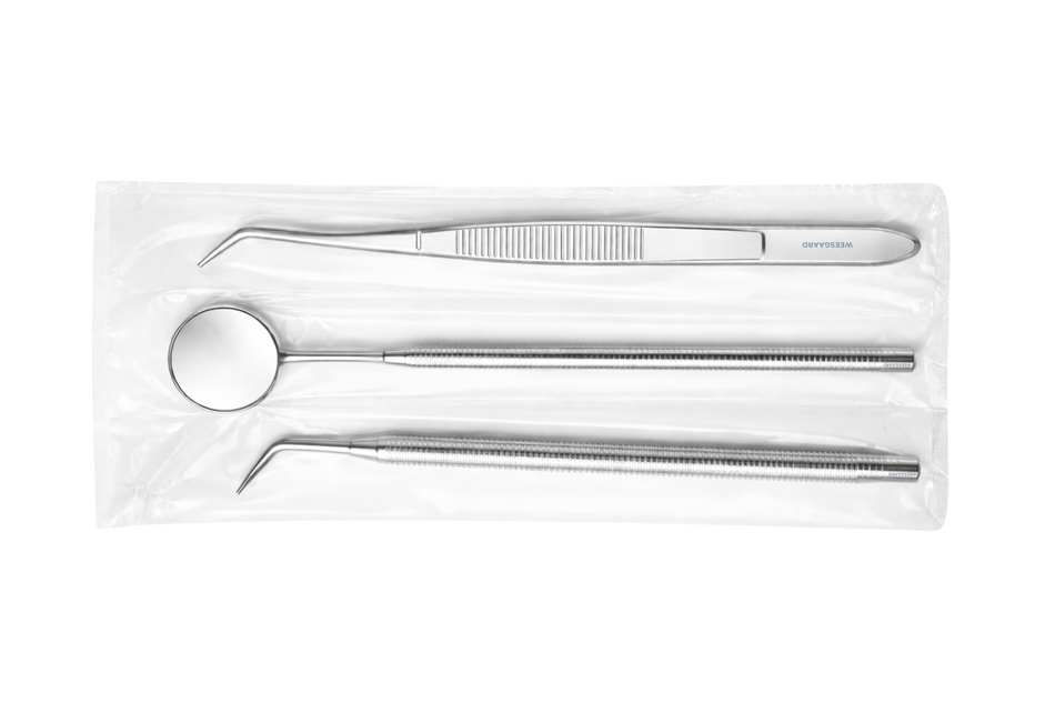 Komfort examination KIT with probe, mirror and tweezers