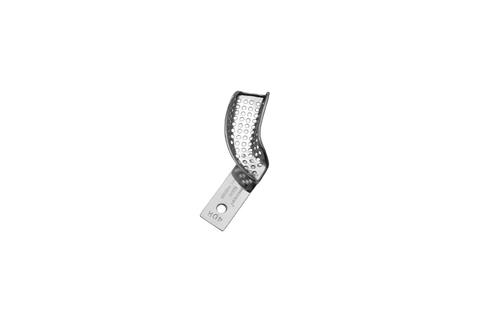 Partial impression tray with retention edge