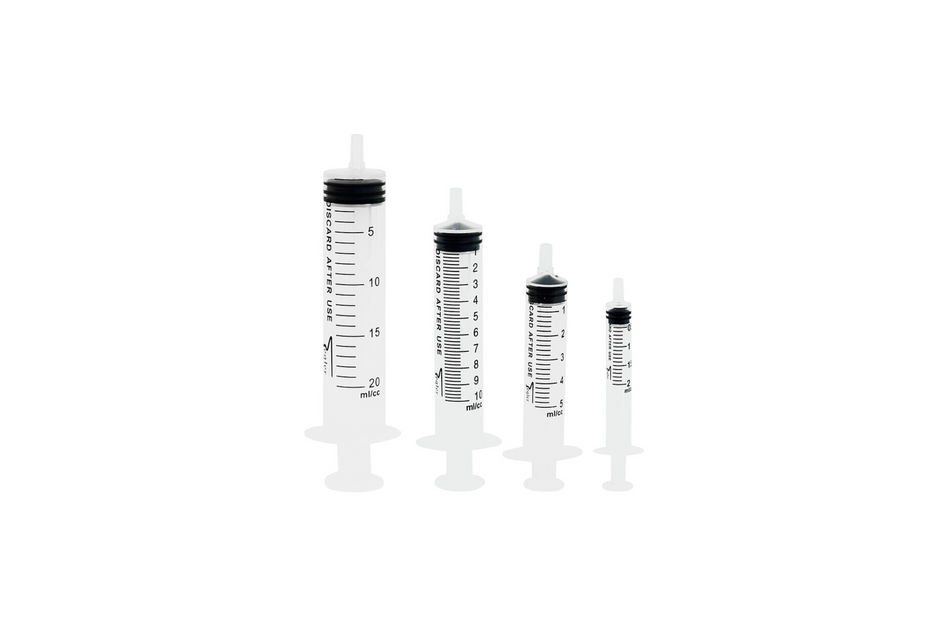 Sample, Sterile Weesgaard irrigation syringes with Luer fitting