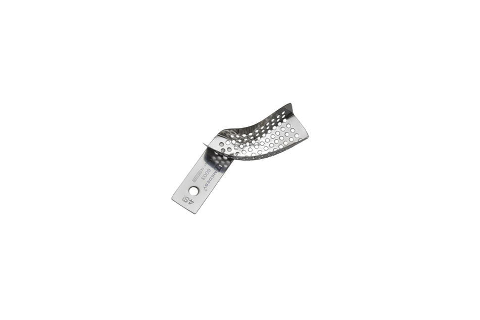 Partial impression tray without retention edge