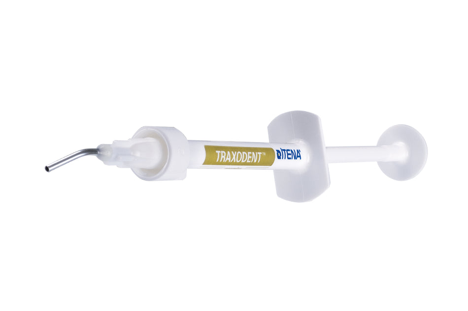 Traxodent, hemostatic gingival retraction paste in syringes