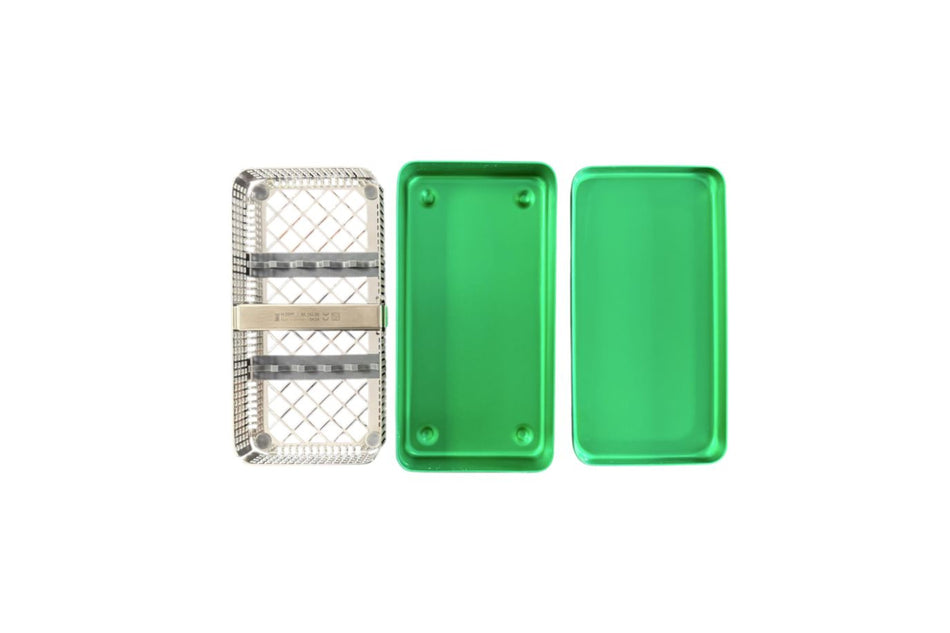 The examination cassette (washtray and aluminum box - Without instruments) The green choice
