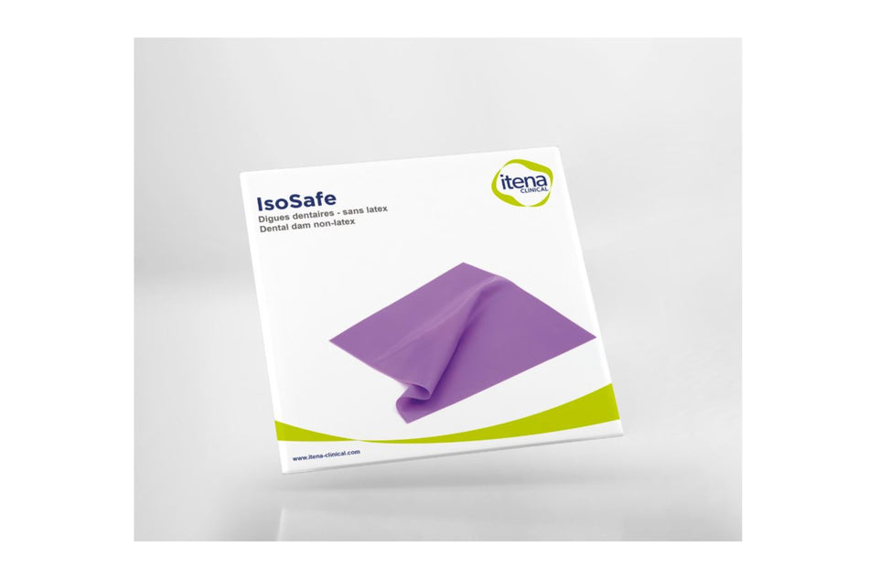 Purple rubber dam without latex, pack of 15.