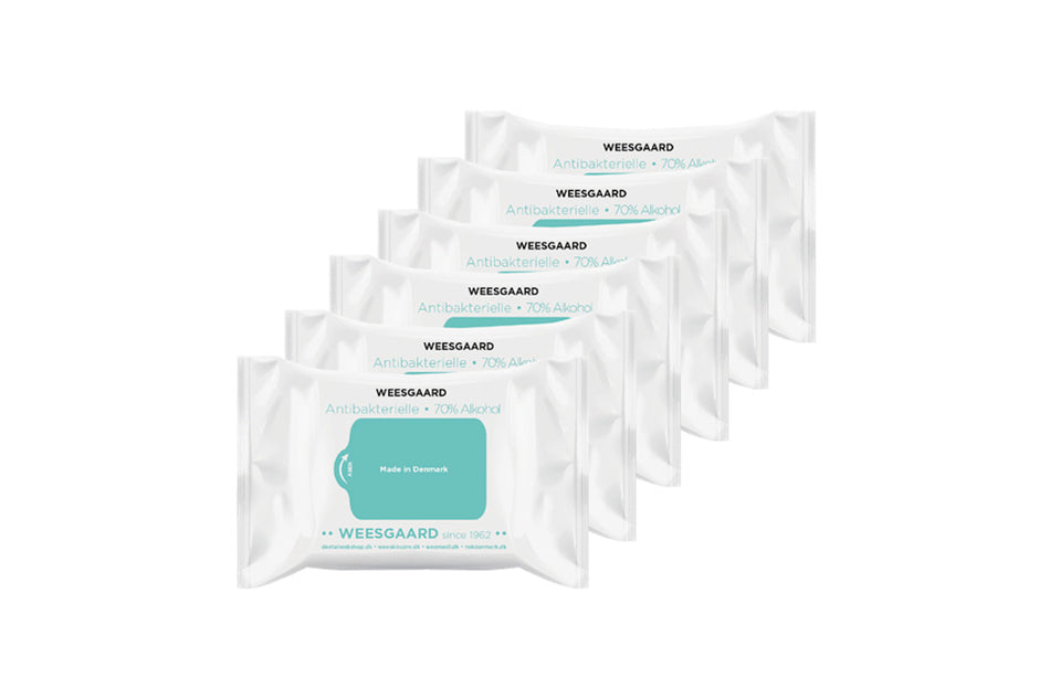 Weesgaard antibacterial disinfection wet wipes, pack of 30 x 30 pcs.