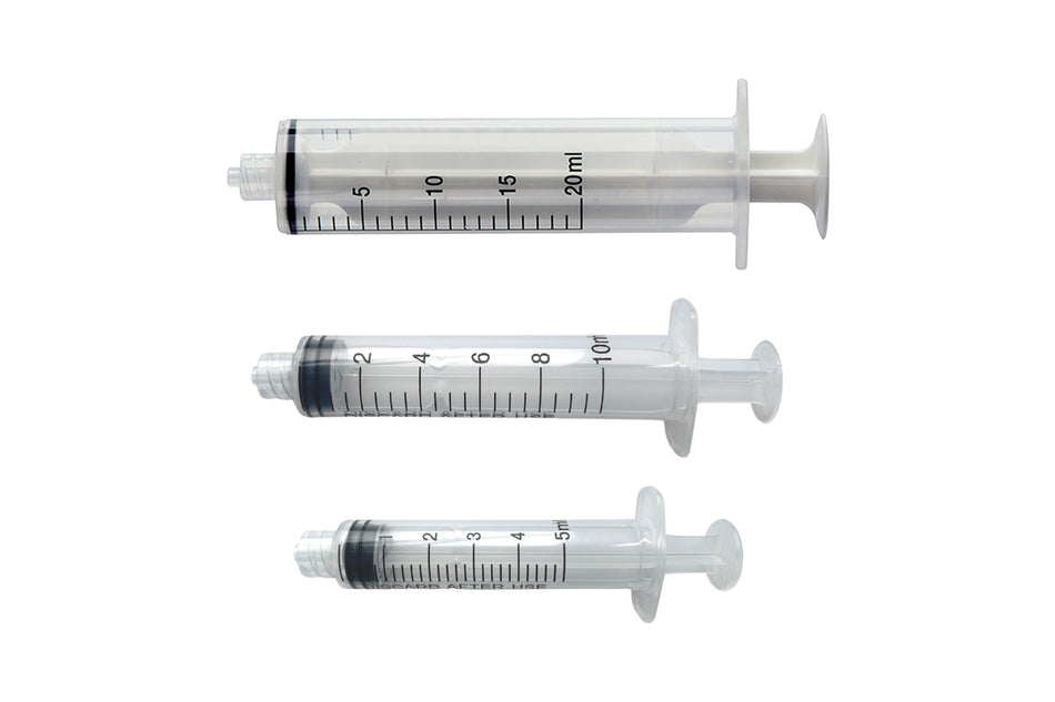 Sterile syringes with Luer Lock
