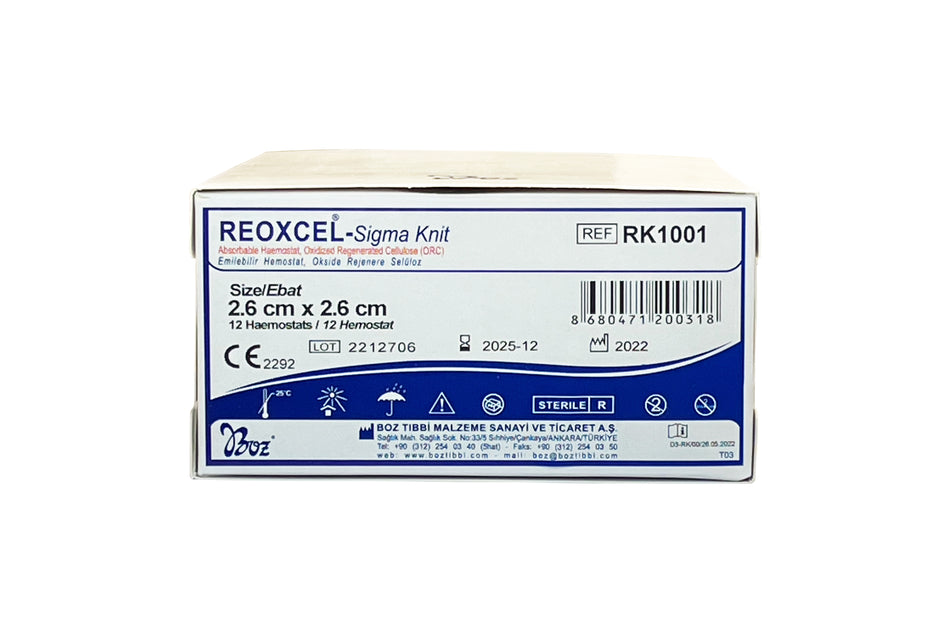Zeoxcel, resorbable hemostasis, 7.5 x 10 cm, pack of 12