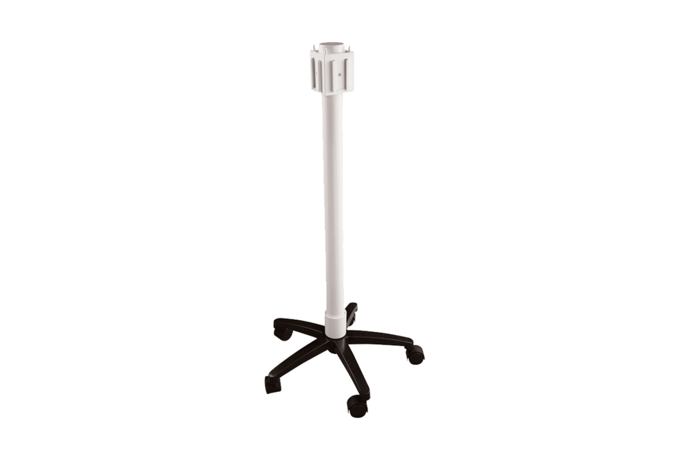 Trolley for the collection bags with dark blue lid