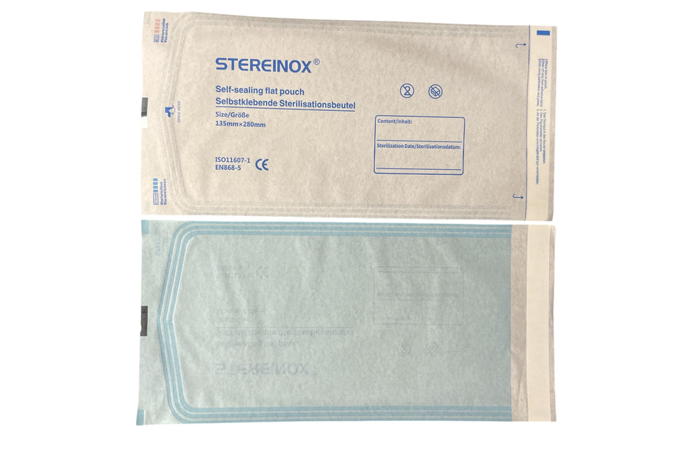 Autoclave bags 13.5 x 28 cm. Packing 200 pcs.